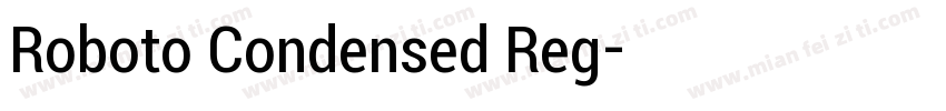 Roboto Condensed Reg字体转换